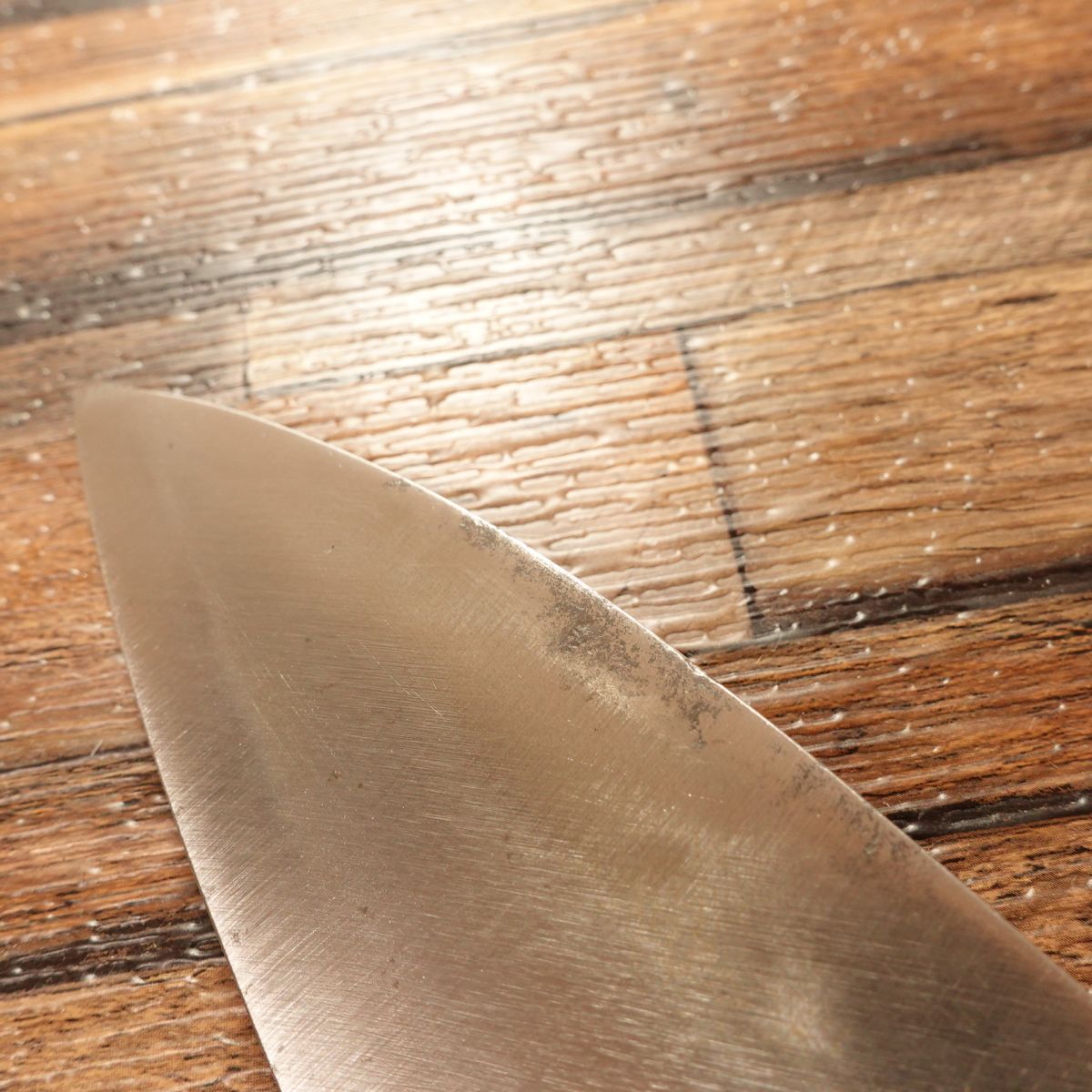 Sakai Takahide Ai-Deba Knife, Sharpened, With Seal, Stored Item, 155mm