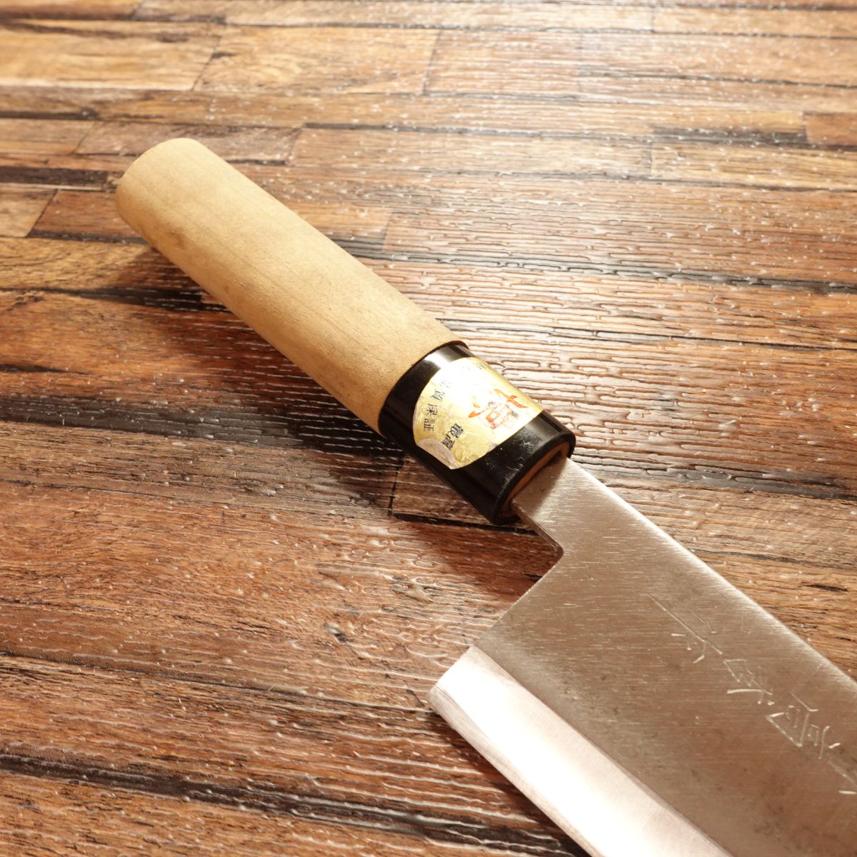 Sakai Takahide Ai-Deba Knife, Sharpened, With Seal, Stored Item, 155mm