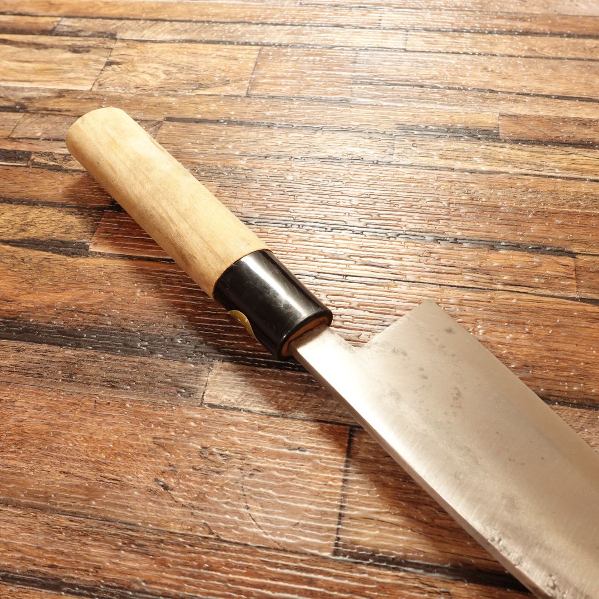Sakai Takahide Ai-Deba Knife, Sharpened, With Seal, Stored Item, 155mm