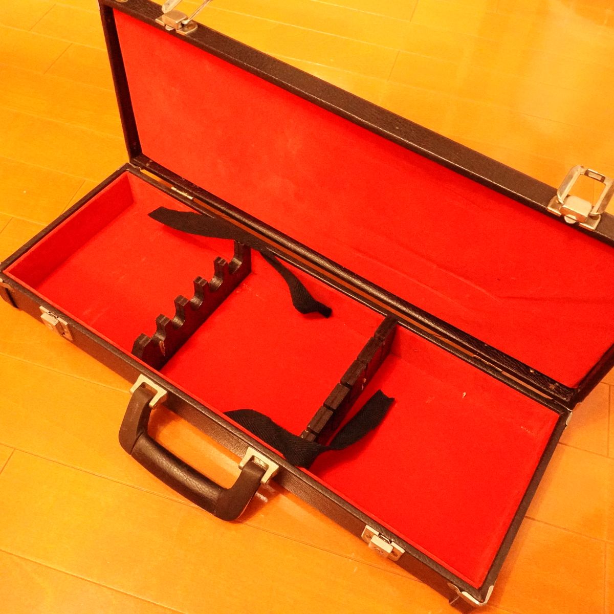 Chef’s Knife Hard Case, Black, Knife Storage Bag, Leather, Good Condition