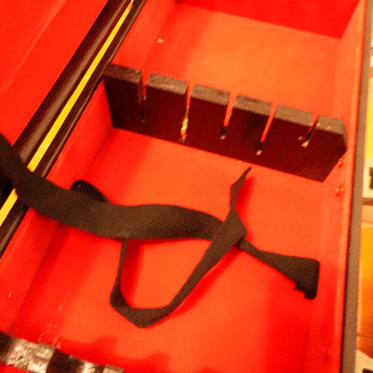 Chef’s Knife Hard Case, Black, Knife Storage Bag, Leather, Good Condition