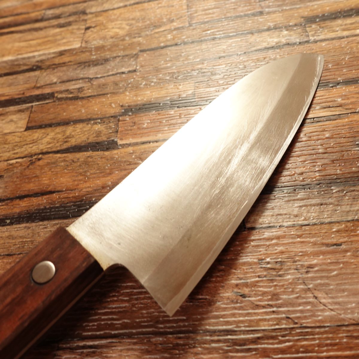 Echigonokami Deba Knife, Sharpened, Stainless Steel, Hitachi Yasuki Steel, Silver Paper No. 1, 155 mm