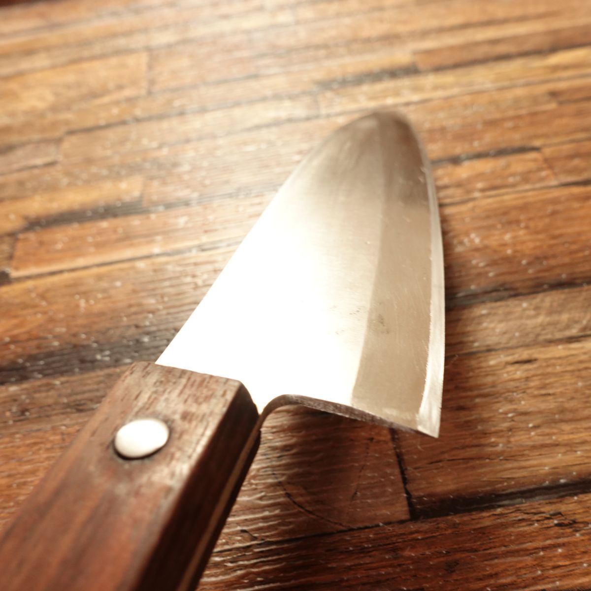 Echigonokami Deba Knife, Sharpened, Stainless Steel, Hitachi Yasuki Steel, Silver Paper No. 1, 155 mm