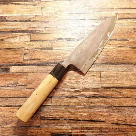 Minamoto Masanao Deba Knife, Sharpened, Heavy Hagane, Large Deba, 170 mm
