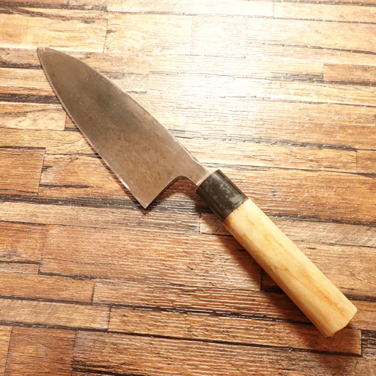 Minamoto Masanao Deba Knife, Sharpened, Heavy Hagane, Large Deba, 170 mm