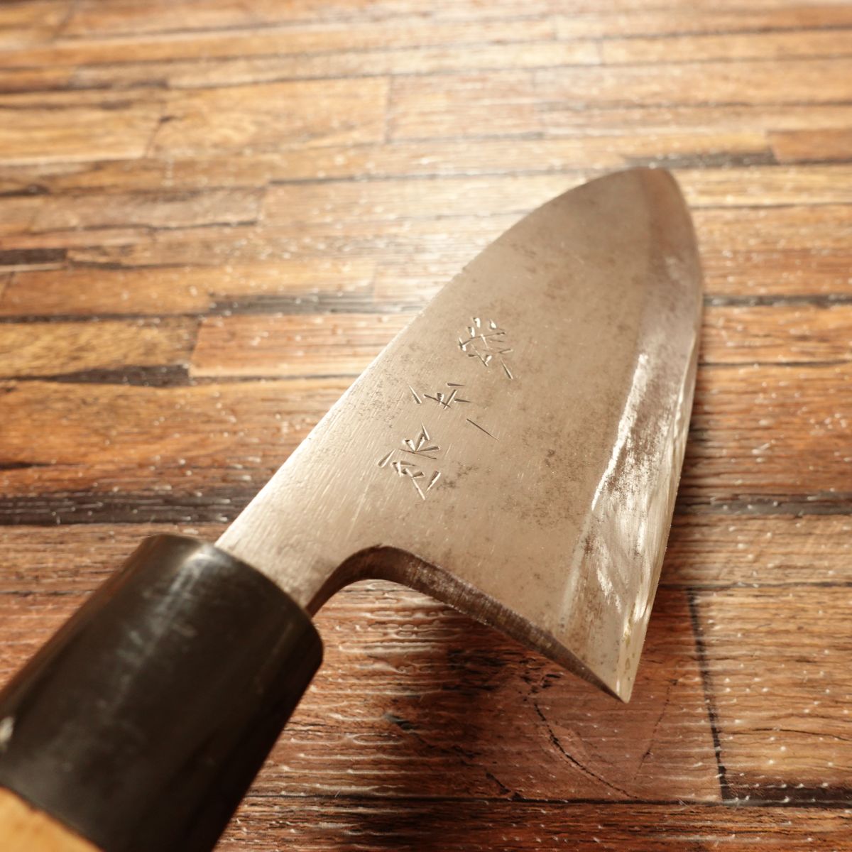 Minamoto Masanao Deba Knife, Sharpened, Heavy Hagane, Large Deba, 170 mm