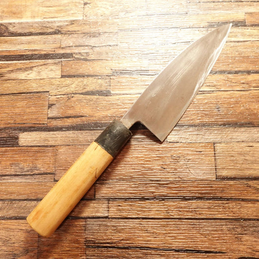 Sakai Shugaku Deba Knife, Sharpened, Hagane, Single‑Bevel, 155 mm