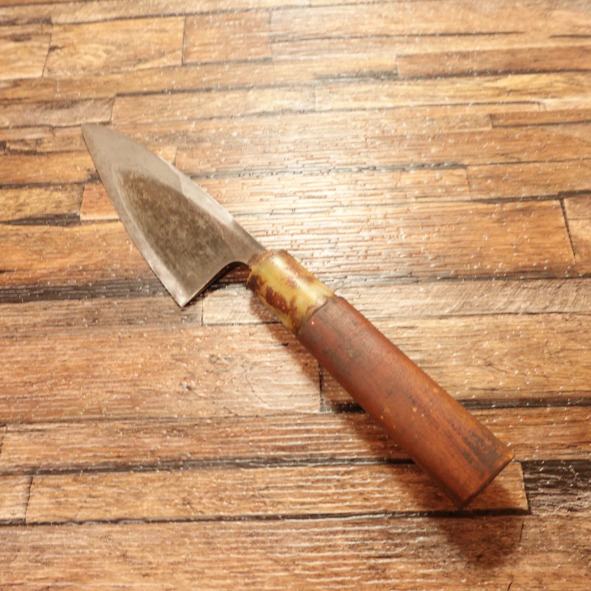 Kikuhiko Aji-Kiri Knife, Sharpened, Small Deba, Tokyo Kikuhiko Maker, 115mm