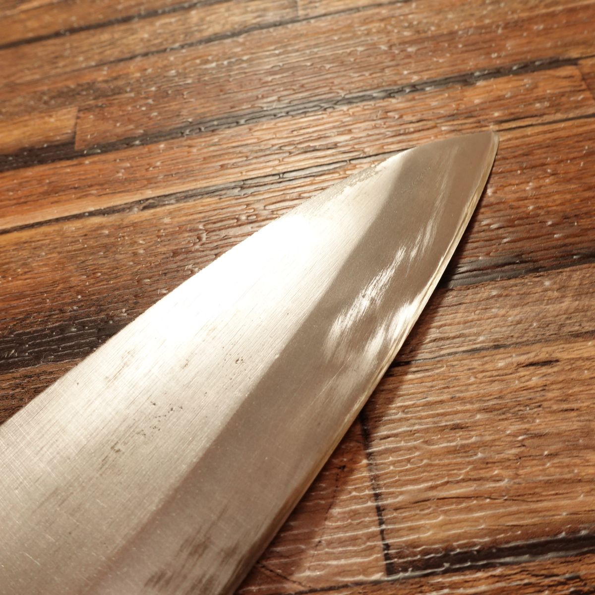 Takenosuke Deba Knife, Sharpened, Large Size, Hagane, Near Unused, 185mm