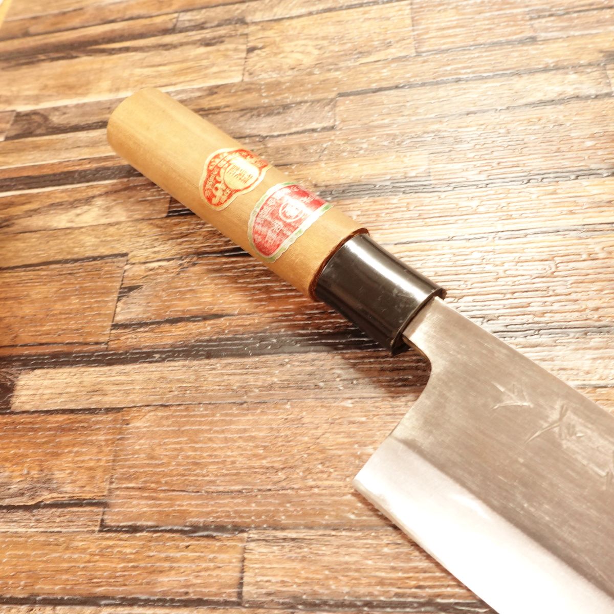 Takenosuke Deba Knife, Sharpened, Large Size, Hagane, Near Unused, 185mm