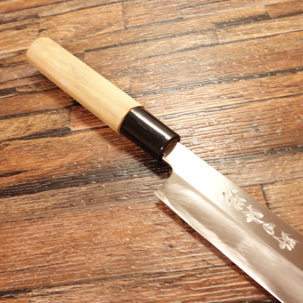 Noda Yanagiba Knife, Sharpened, Sashimi Knife, Noda Special, Unused, Boxed, 210mm