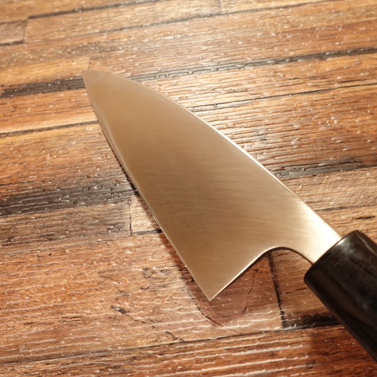 Gihei Aji-Kiri Knife, Sharpened, Slim Funagata Style, Small Deba, 120mm