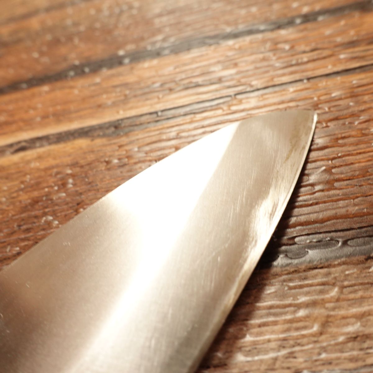 Yoshikanehisa Aji-Kiri Knife, Sharpened, Small Deba, Unused, Boxed, 120mm