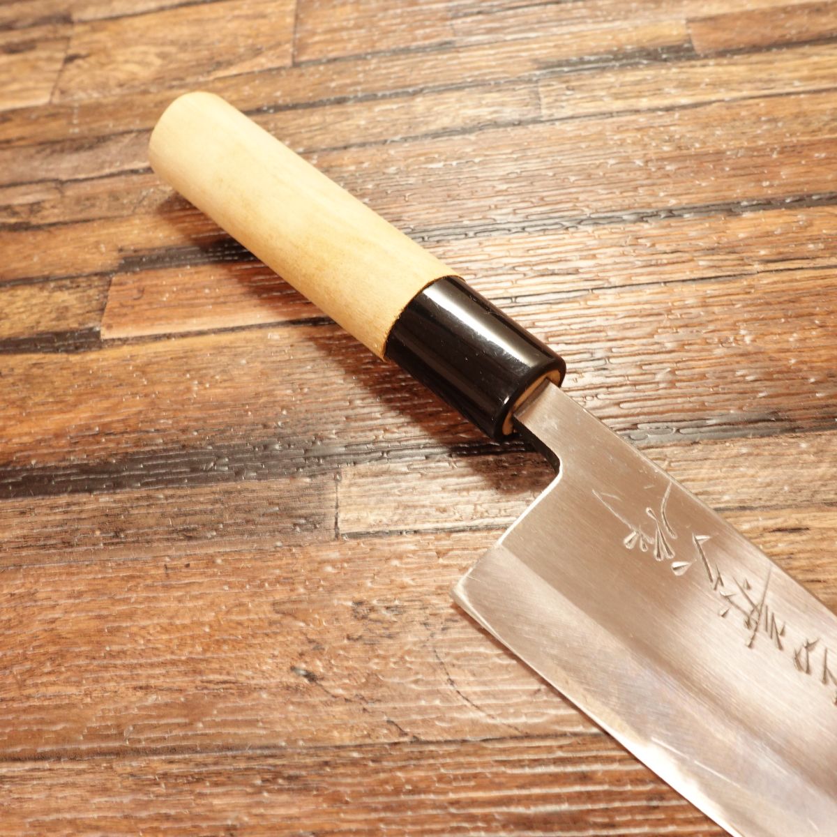 Yoshikanehisa Aji-Kiri Knife, Sharpened, Small Deba, Unused, Boxed, 120mm