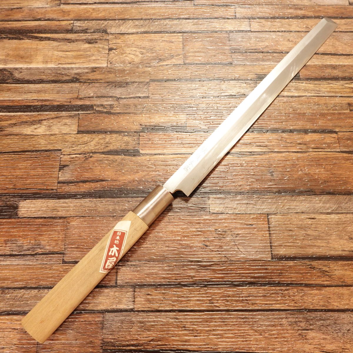 Utasada Kiya Tako-Hiki Knife, Sharpened, Octopus / Sashimi Knife, Brand Sticker, 240mm