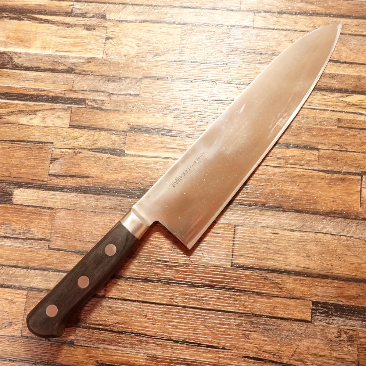 Misono Western Deba Knife, Sharpened, Thick Blade, Gyuto Style, Molybdenum Stainless Steel, 250mm