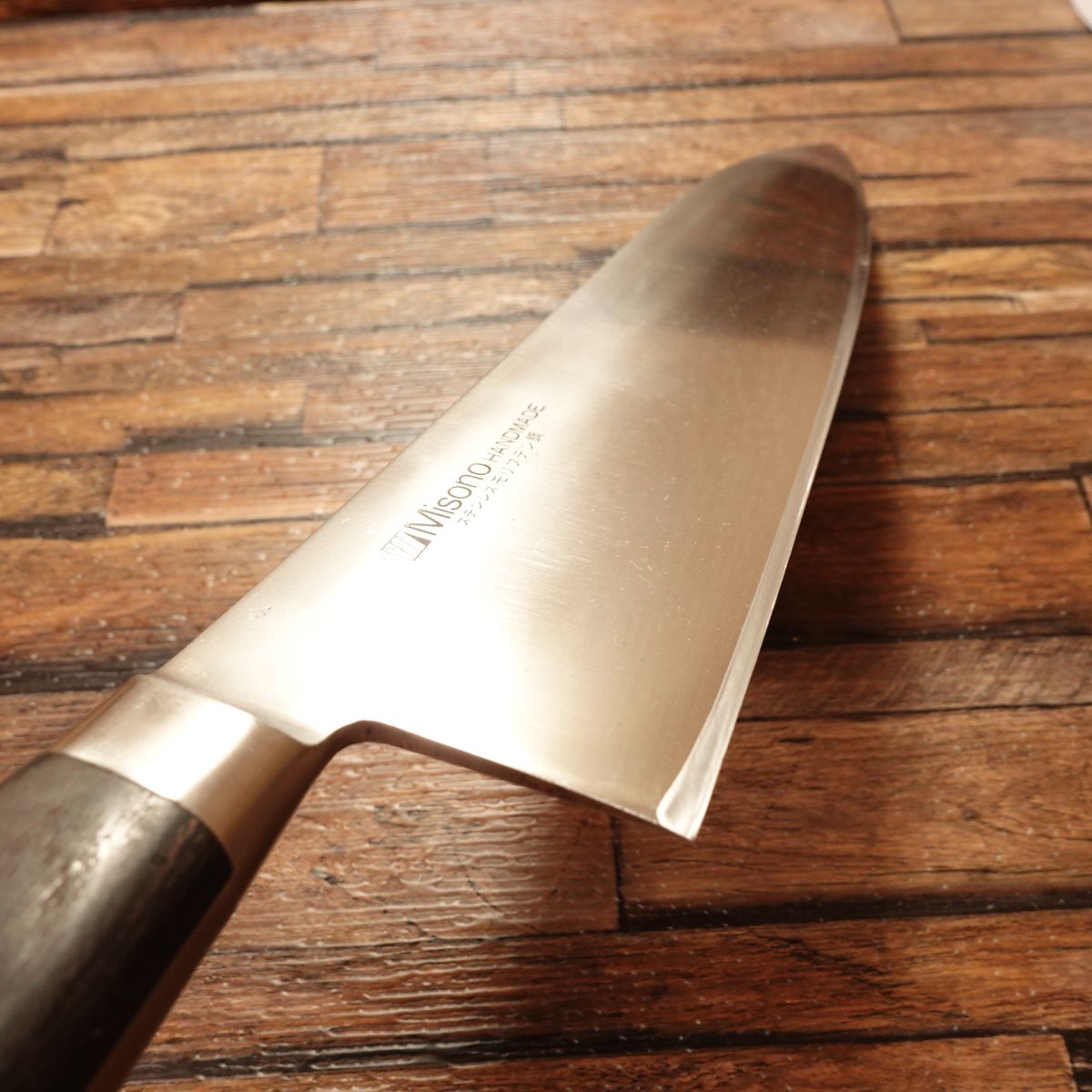 Misono Western Deba Knife, Sharpened, Thick Blade, Gyuto Style, Molybdenum Stainless Steel, 250mm