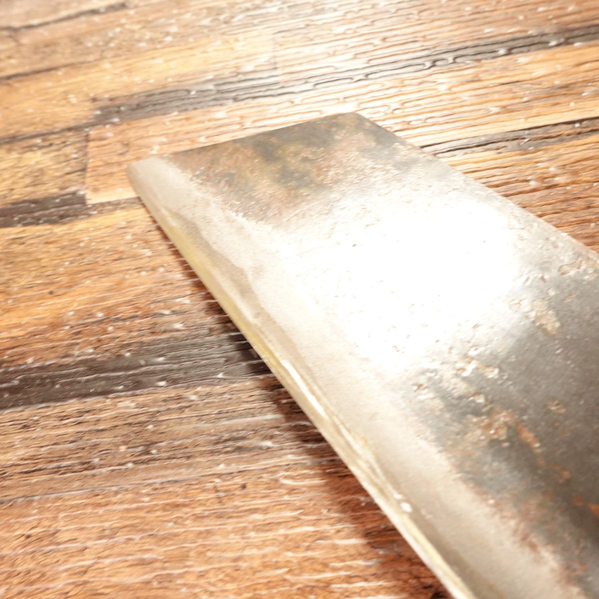 Niimi Shosui Santoku Knife, Sharpened, Black-Forged, Bunka Style, All-Purpose, Takeda Hamono, Bitchu, 175mm
