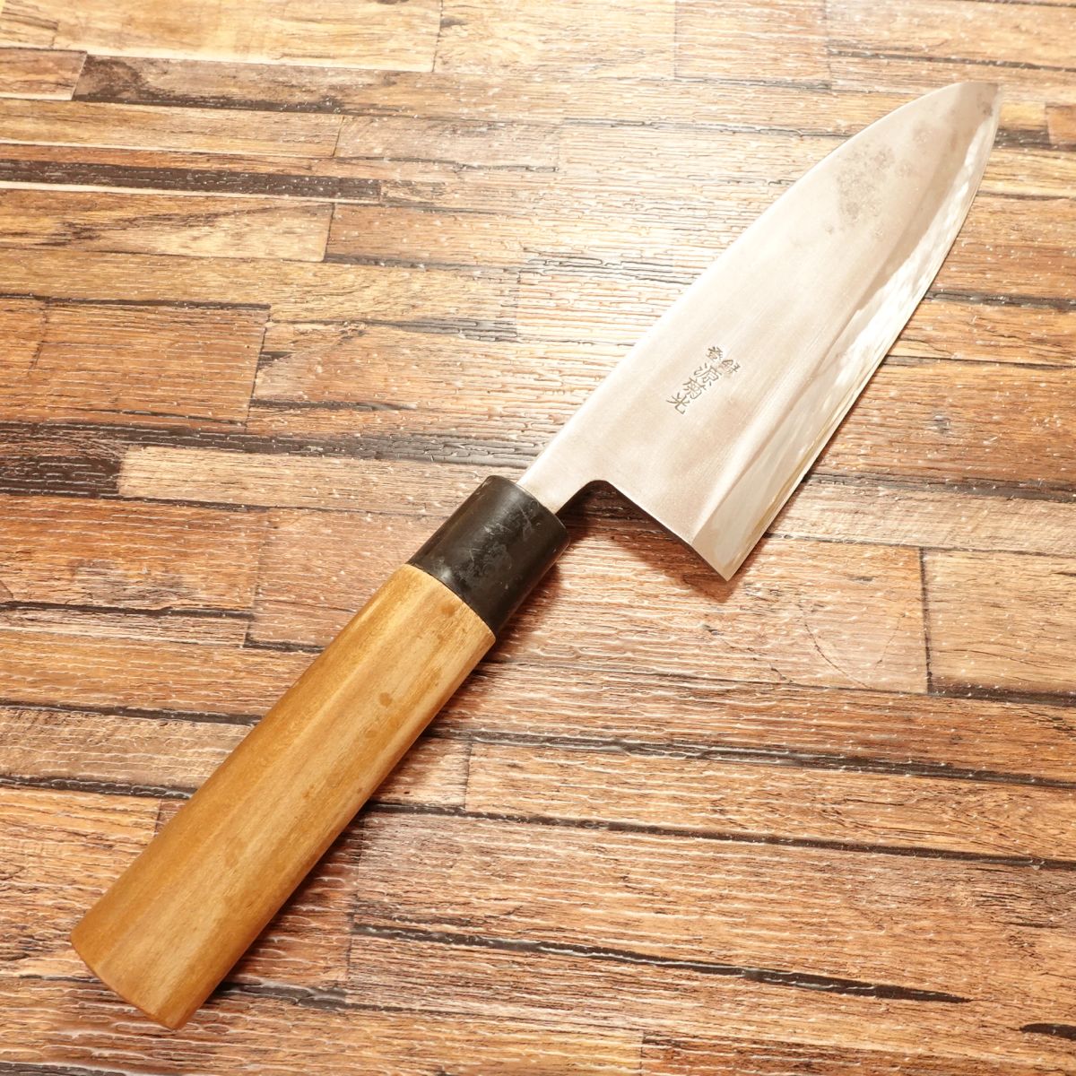 Minamoto Kikumitsu Deba Knife, Sharpened, 180mm, Large Size, Single Bevel, Hagane Steel