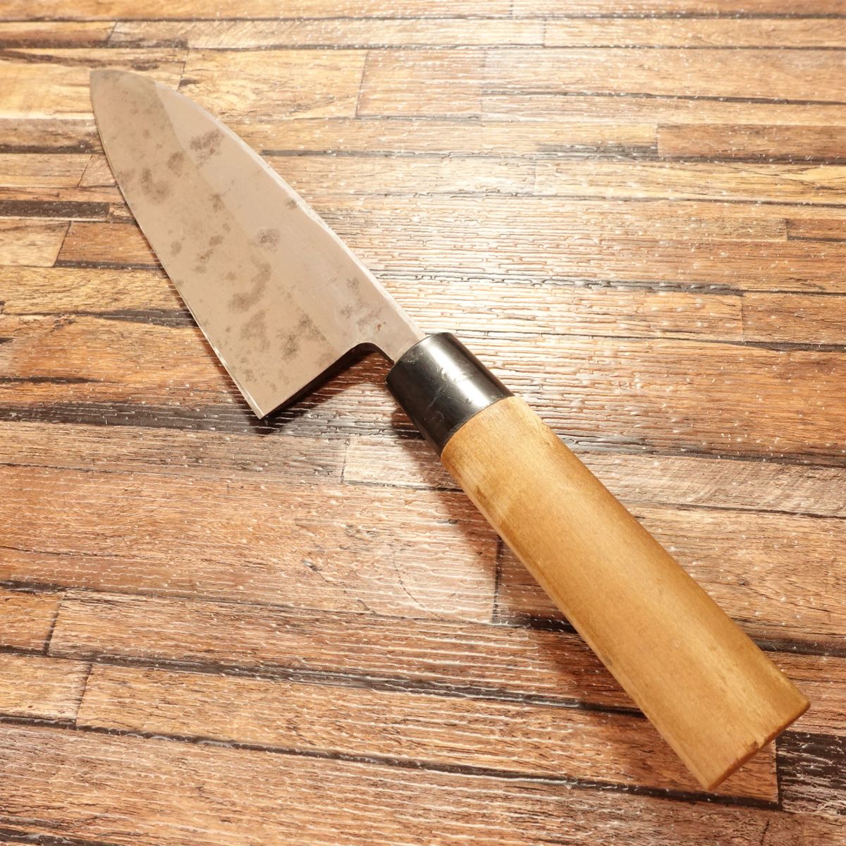 Minamoto Kikumitsu Deba Knife, Sharpened, 180mm, Large Size, Single Bevel, Hagane Steel