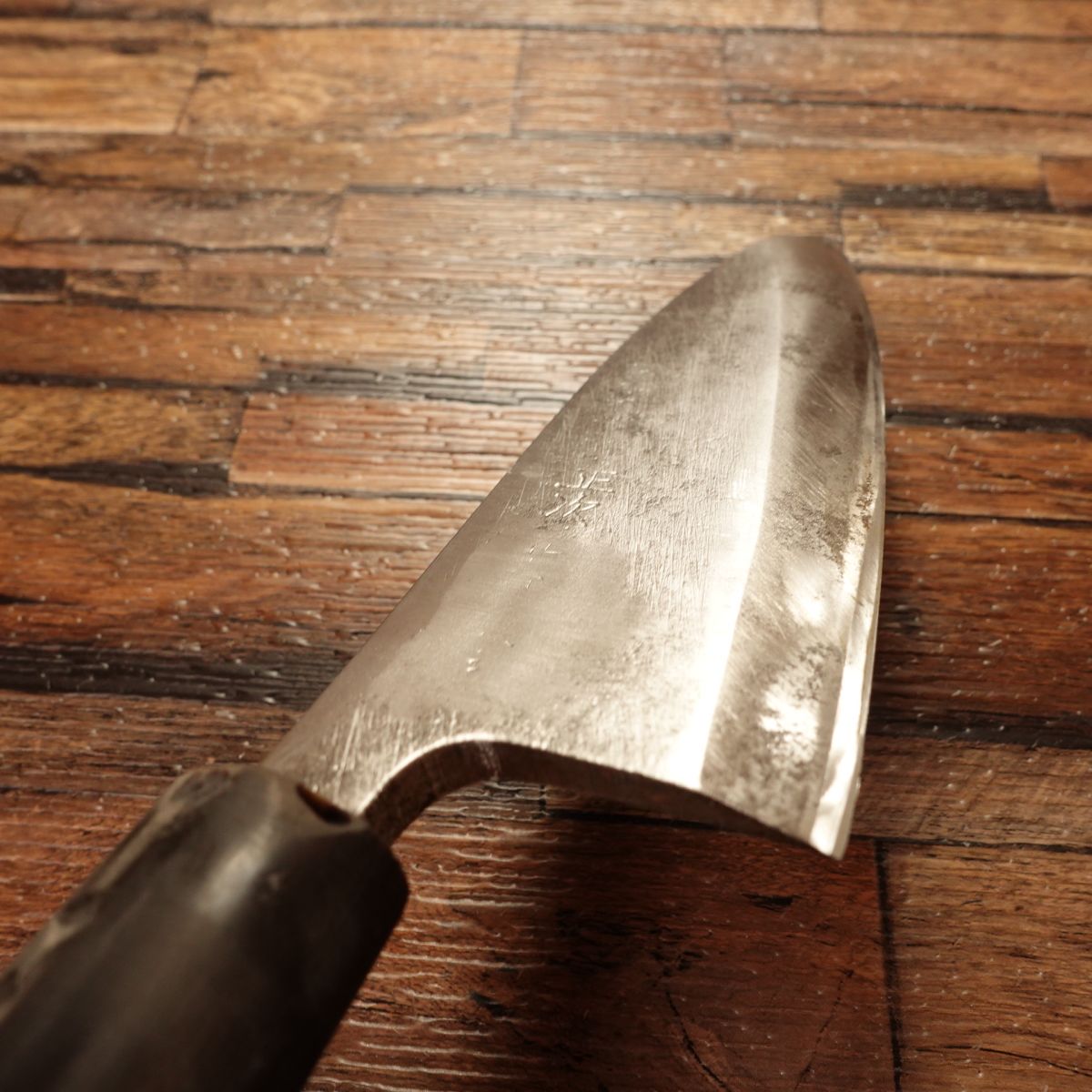 Minamoto Masatsugu Deba Knife, Sharpened, Buffalo Horn Handle, Hagane Steel, Single Bevel, 155mm