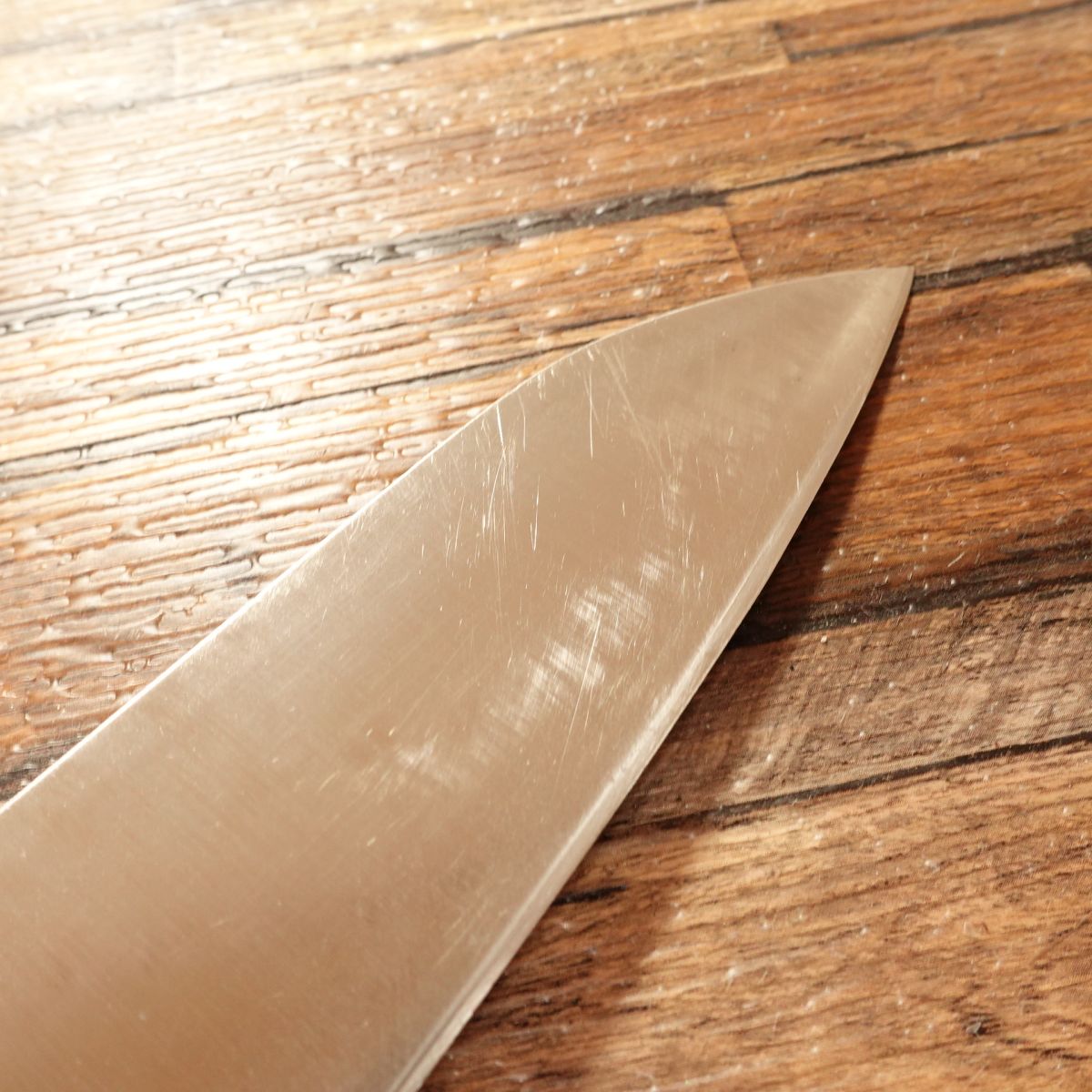 Minamoto Masatsugu Santoku Knife, Sharpened, Molybdenum Stainless Steel, All-Purpose Knife, 180mm