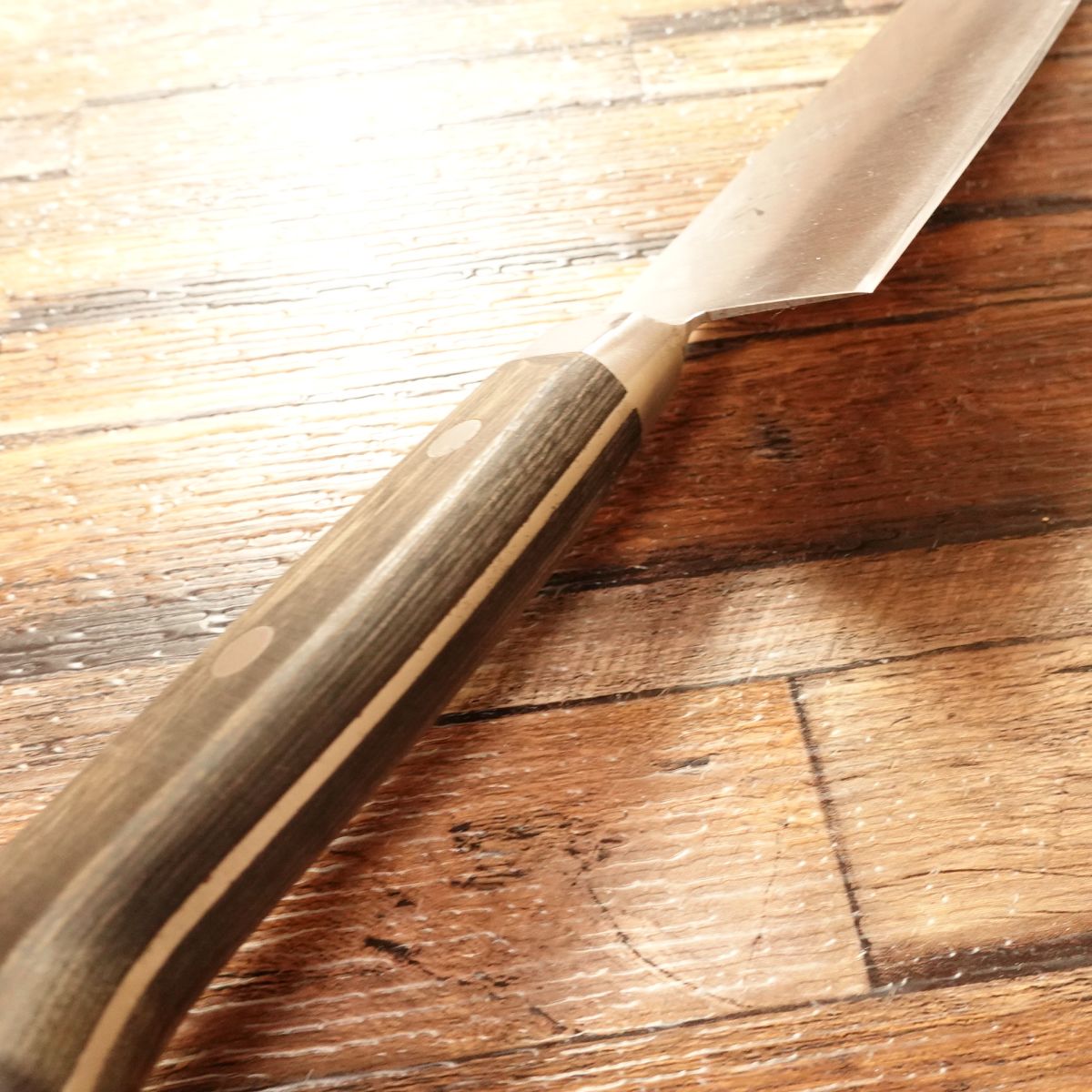 Minamoto Masatsugu Santoku Knife, Sharpened, Molybdenum Stainless Steel, All-Purpose Knife, 180mm