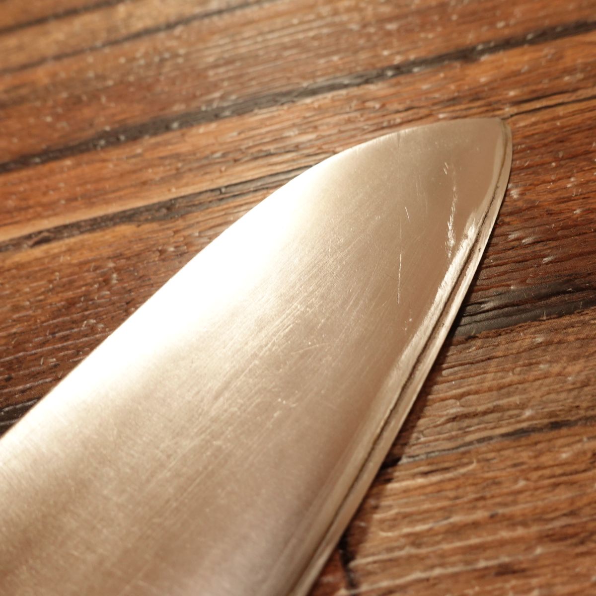 Kawachinokami Kunisuke Santoku Knife, Sharpened, Hon-Warikomi, 160mm