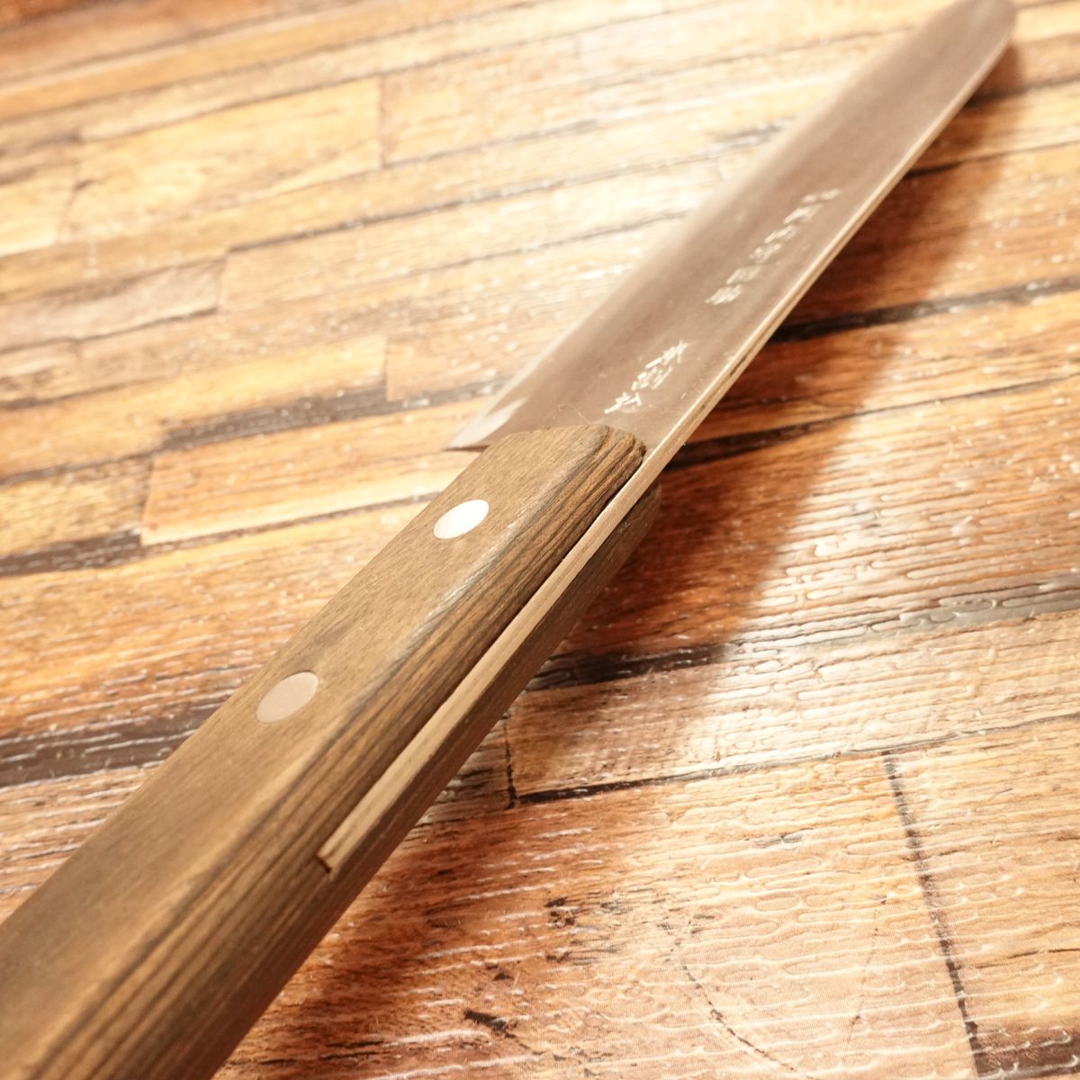 Kawachinokami Kunisuke Santoku Knife, Sharpened, Hon-Warikomi, 160mm