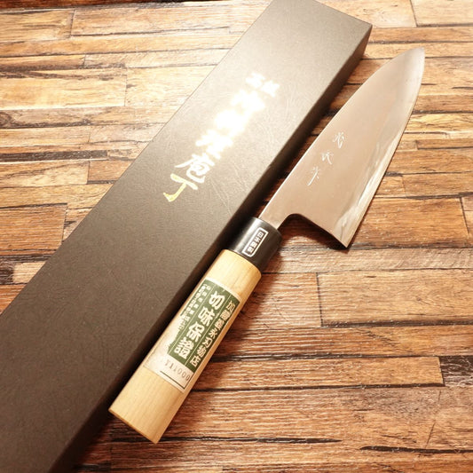 Yoshinaga Large Deba Knife, Sharpened, Kato Yoshinaga Hamono, With Price Seal, Unused Stored Item, Boxed, 200mm