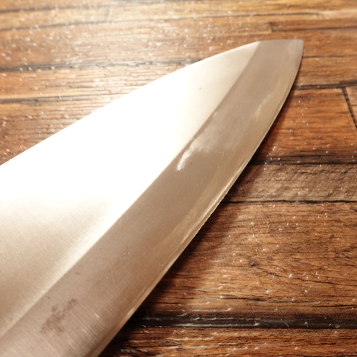 Masamoto Sohonten Large Deba Knife, Sharpened, Water Buffalo Handle, Nearly Unused Stored Item, Boxed, 230mm