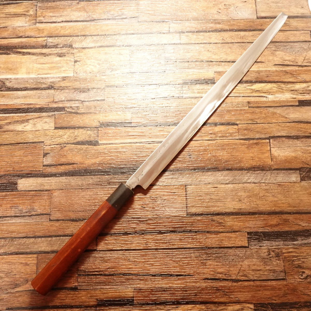 Aritsugu Tako-Hiki Knife, Sharpened, Water Buffalo Handle, Special Make, Slim Octopus Sashimi Knife, 310mm