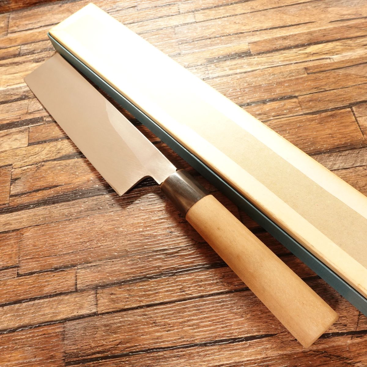 Masamoto Sohonten Usuba Knife, Sharpened, Single Bevel, Water Buffalo Handle, Nakiri, Unused Stored Item, Boxed, 185mm