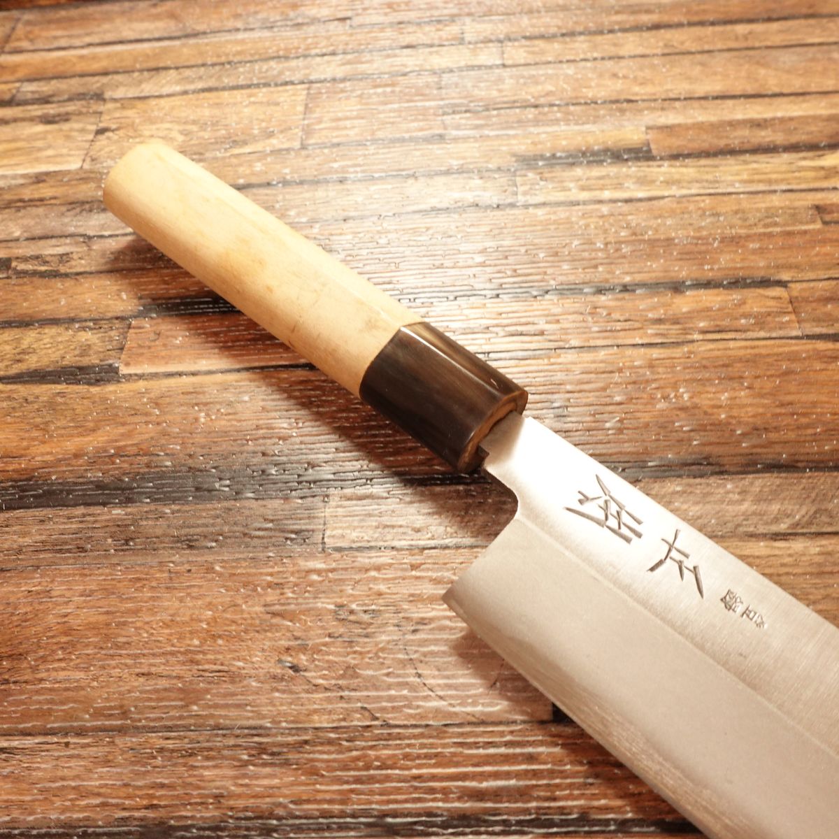 Masamoto Sohonten Usuba Knife, Sharpened, Single Bevel, Water Buffalo Handle, Nakiri, Unused Stored Item, Boxed, 185mm