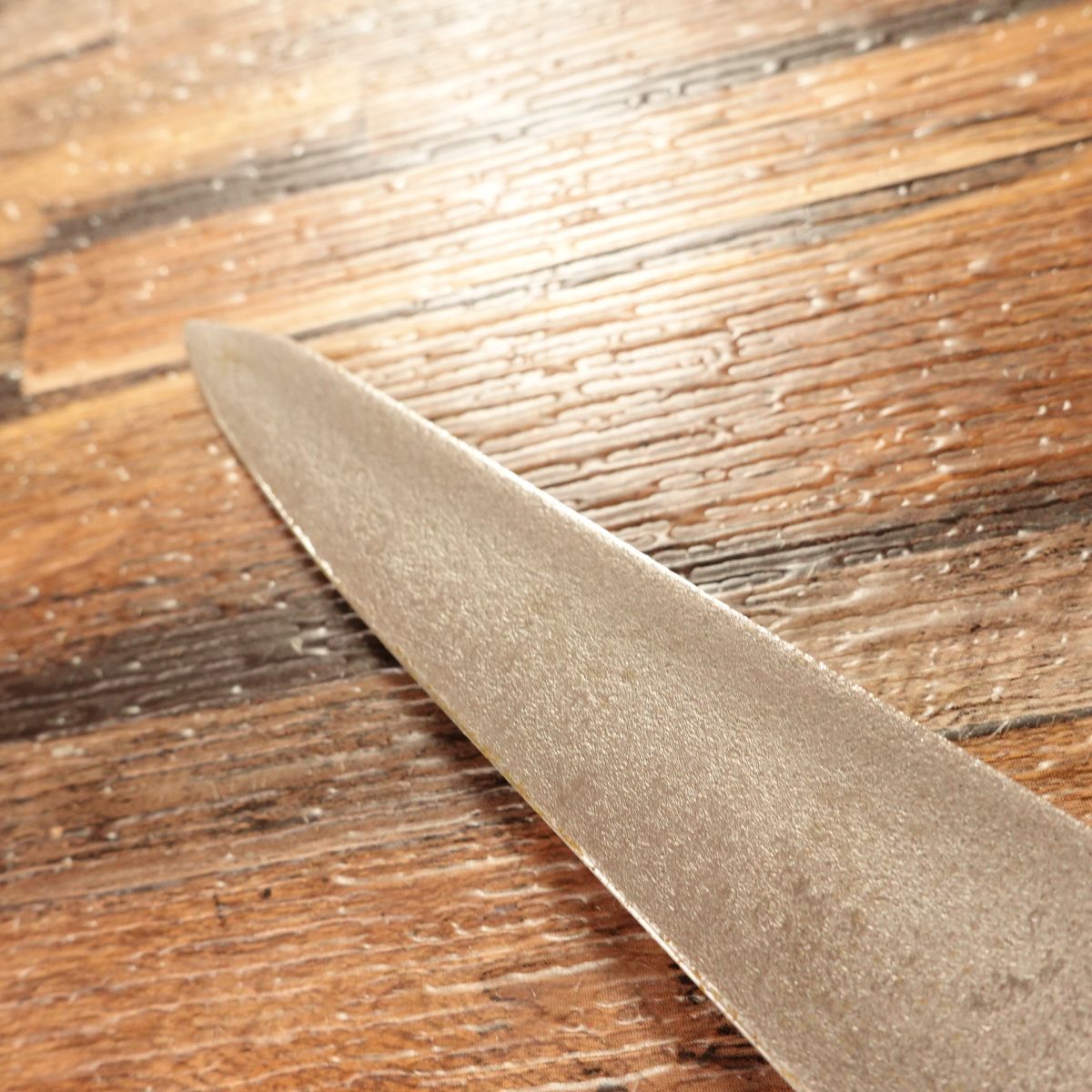 Sakai Takayuki Honesuki Knife, Sharpened, Marugata (Curved) Style, Nashiji Finish, 145mm