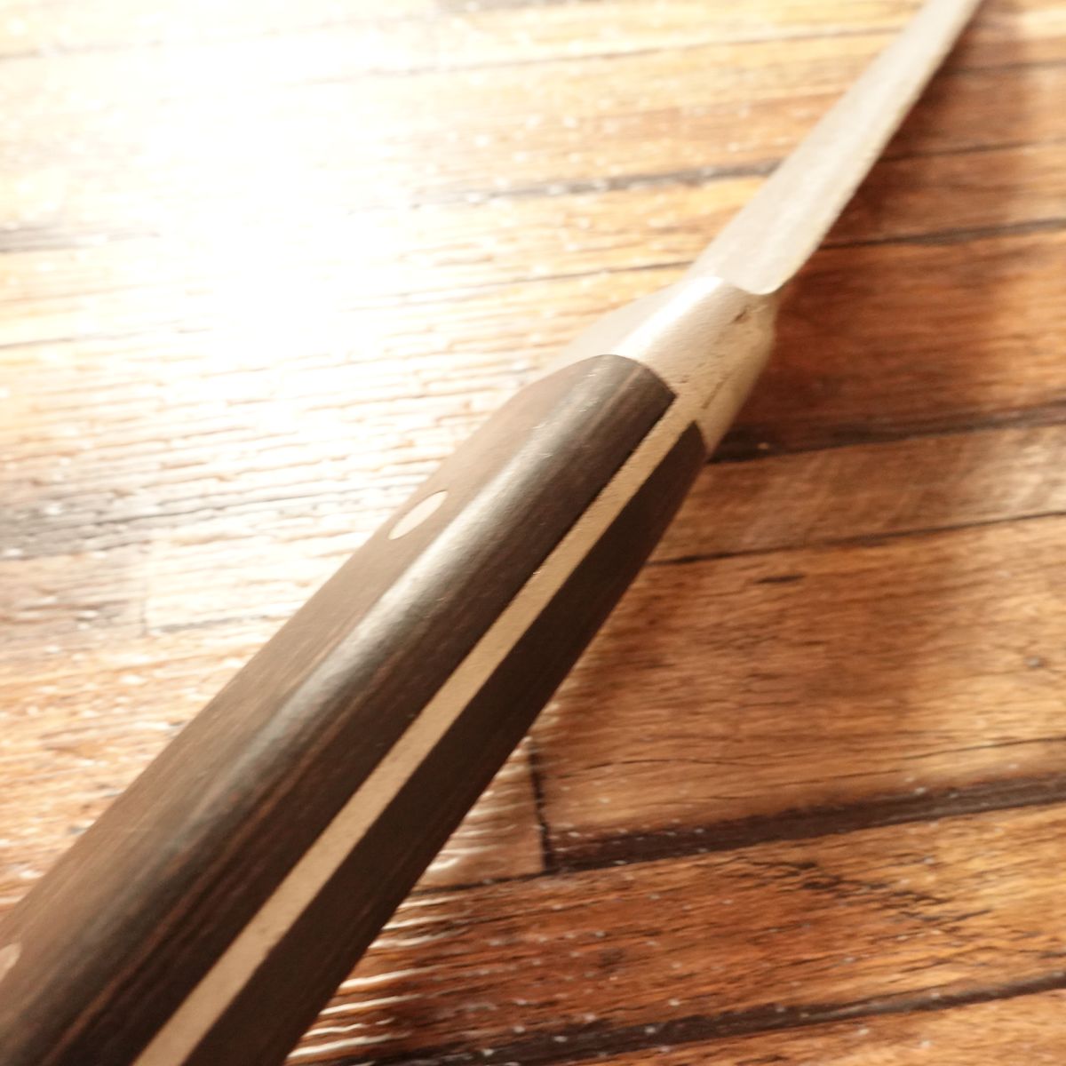 Sakai Takayuki Honesuki Knife, Sharpened, Marugata (Curved) Style, Nashiji Finish, 145mm