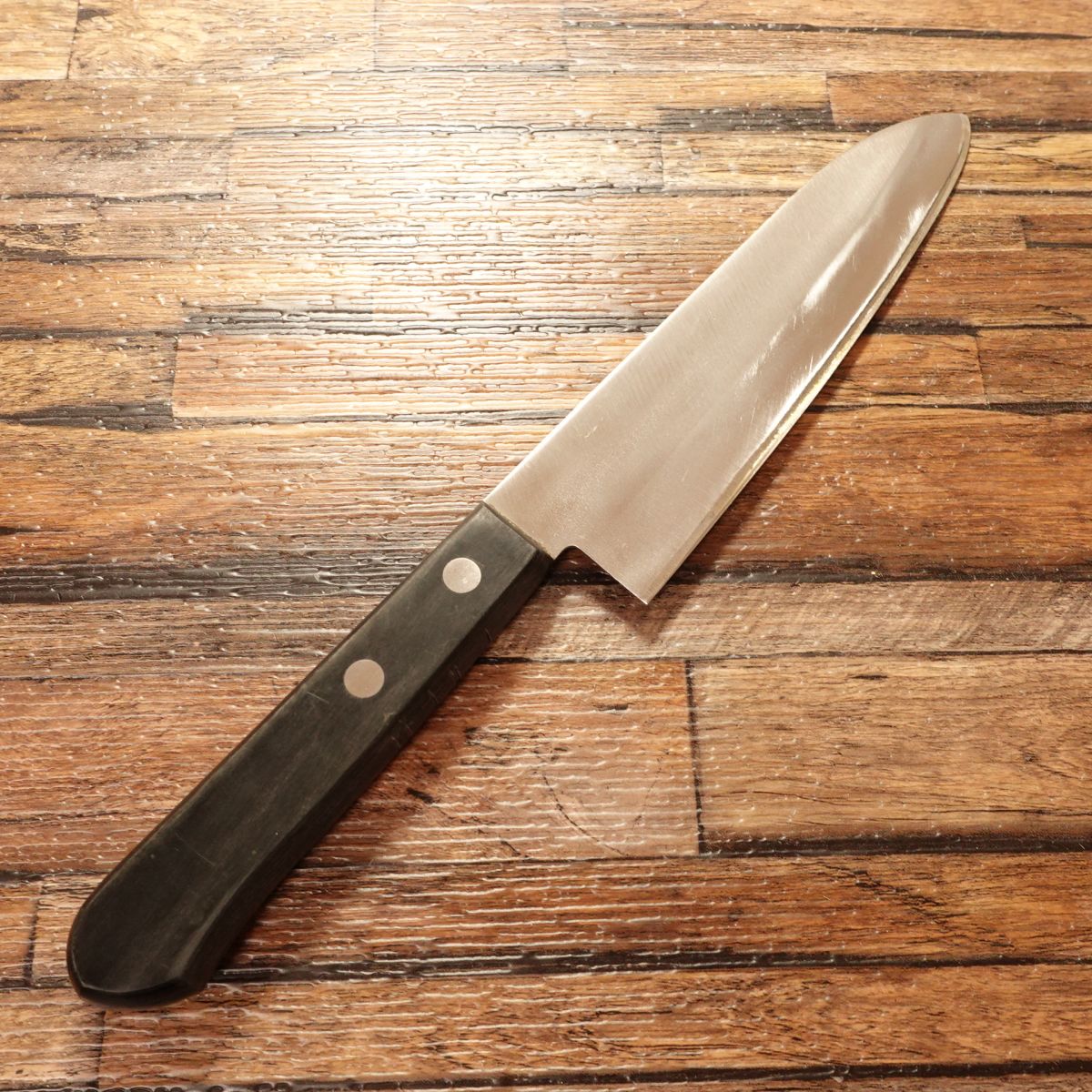 Sakai Keisuke Small Santoku Knife, Sharpened, Warikomi Hagane Steel, All-Purpose Knife, 145mm
