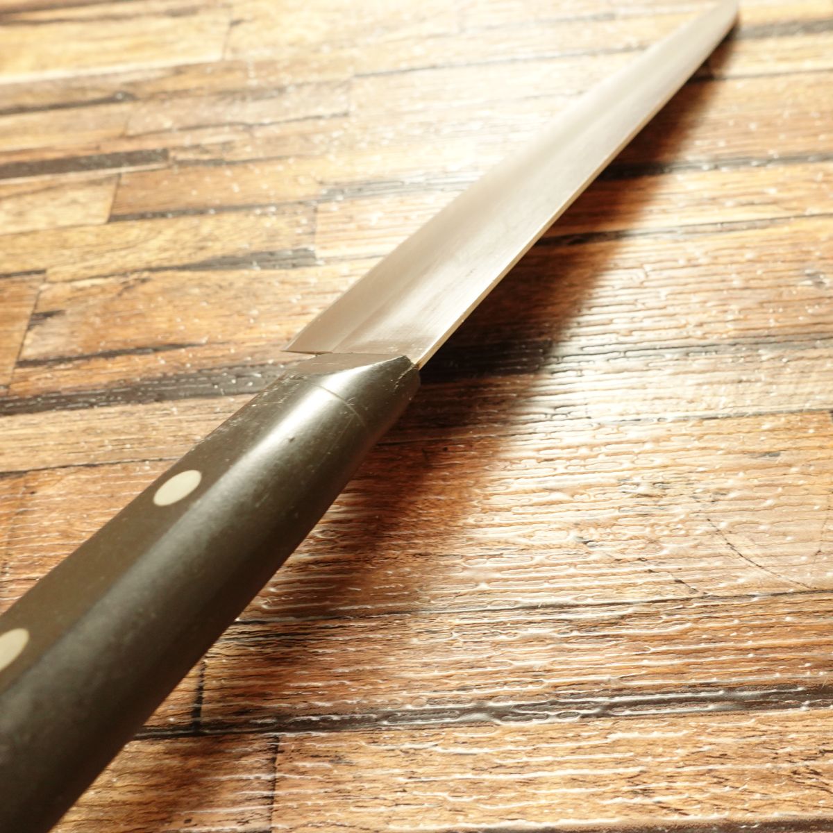 Seki Magoroku Gyuto Knife, Sharpened, Warikomi Construction, All-Purpose Knife, Stainless Steel, KAI, 180mm