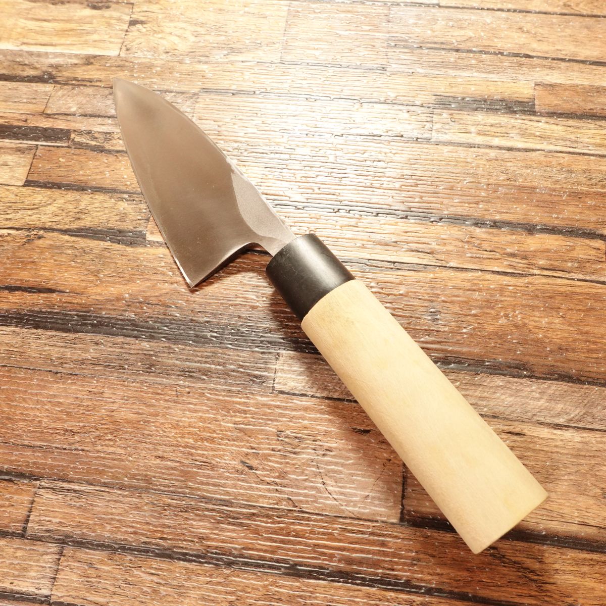 Tojiro Aji-kiri Knife, Sharpened, Ko-Deba Style, Tojiro Brand, Near Unused, 110mm