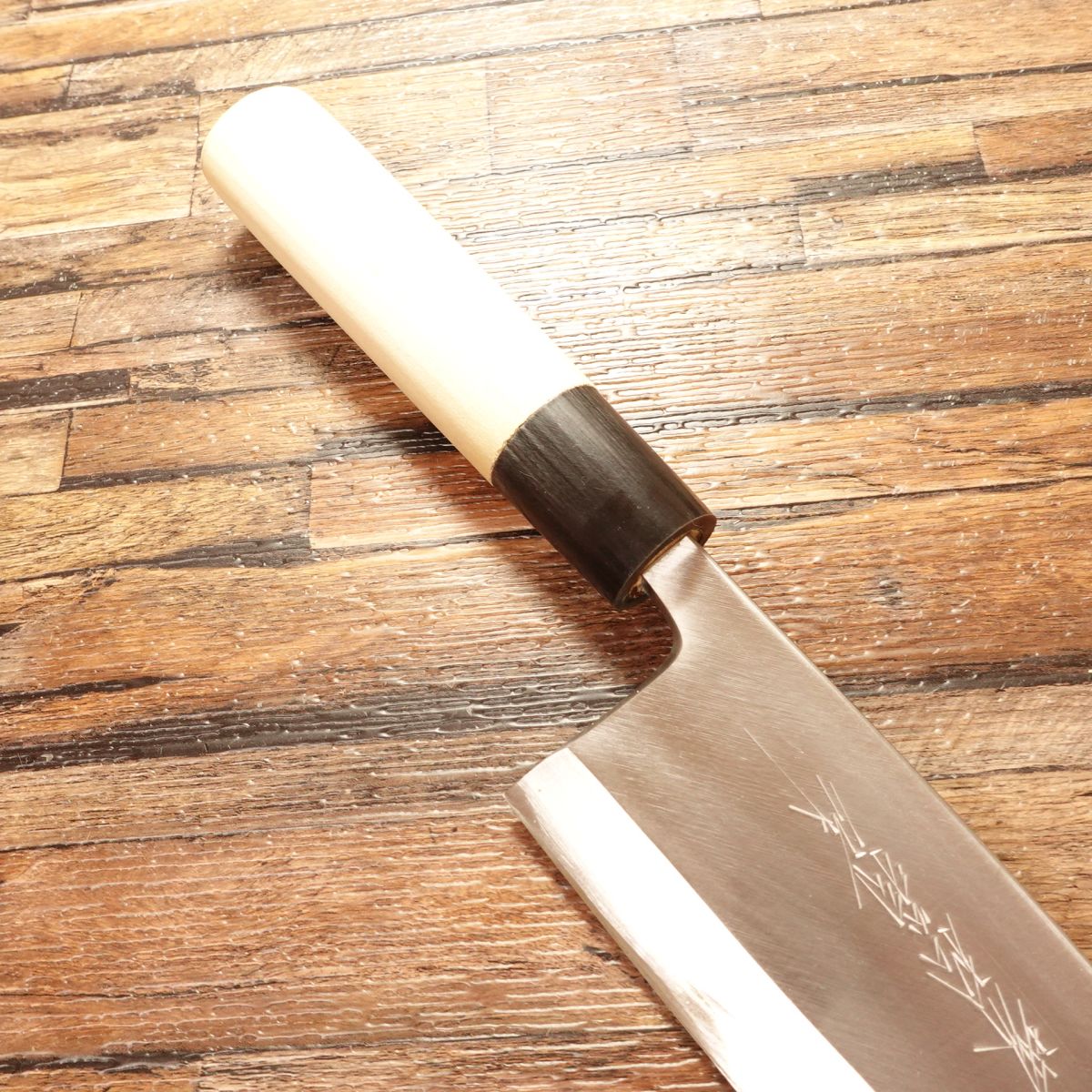 Sakai Shouou Deba Knife, Sharpened, Buffalo Horn Handle, Near Unused, 185mm