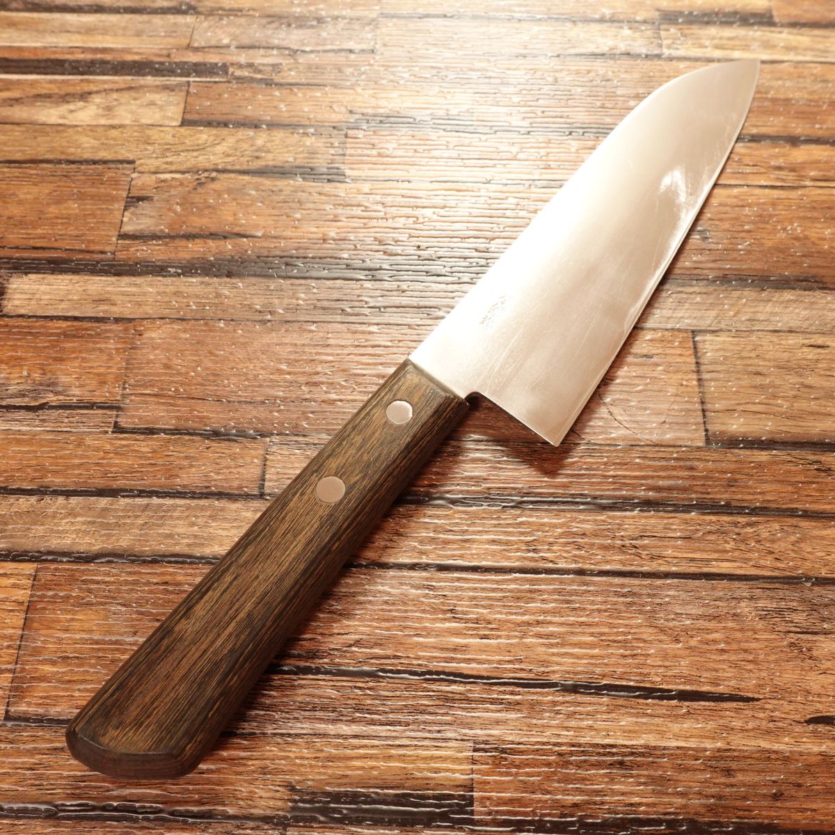 Tadakuni Santoku Knife, Sharpened, All-Purpose Knife, Hand-Forged, Warikomi, Made by Tadakuni, 165mm