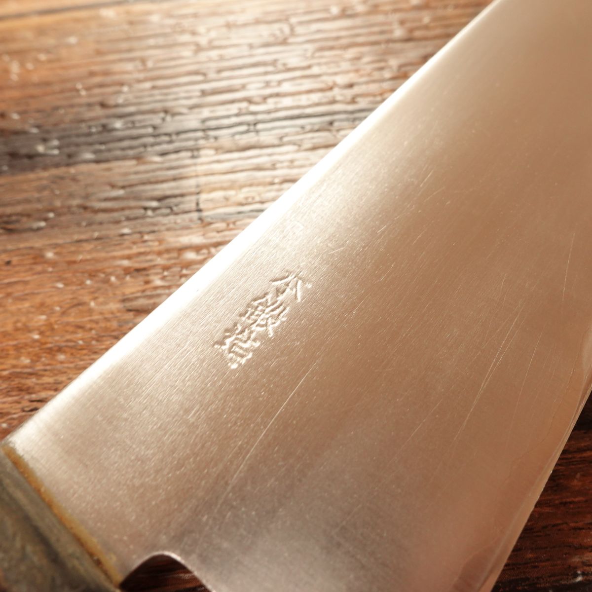 Tadakuni Santoku Knife, Sharpened, All-Purpose Knife, Hand-Forged, Warikomi, Made by Tadakuni, 165mm