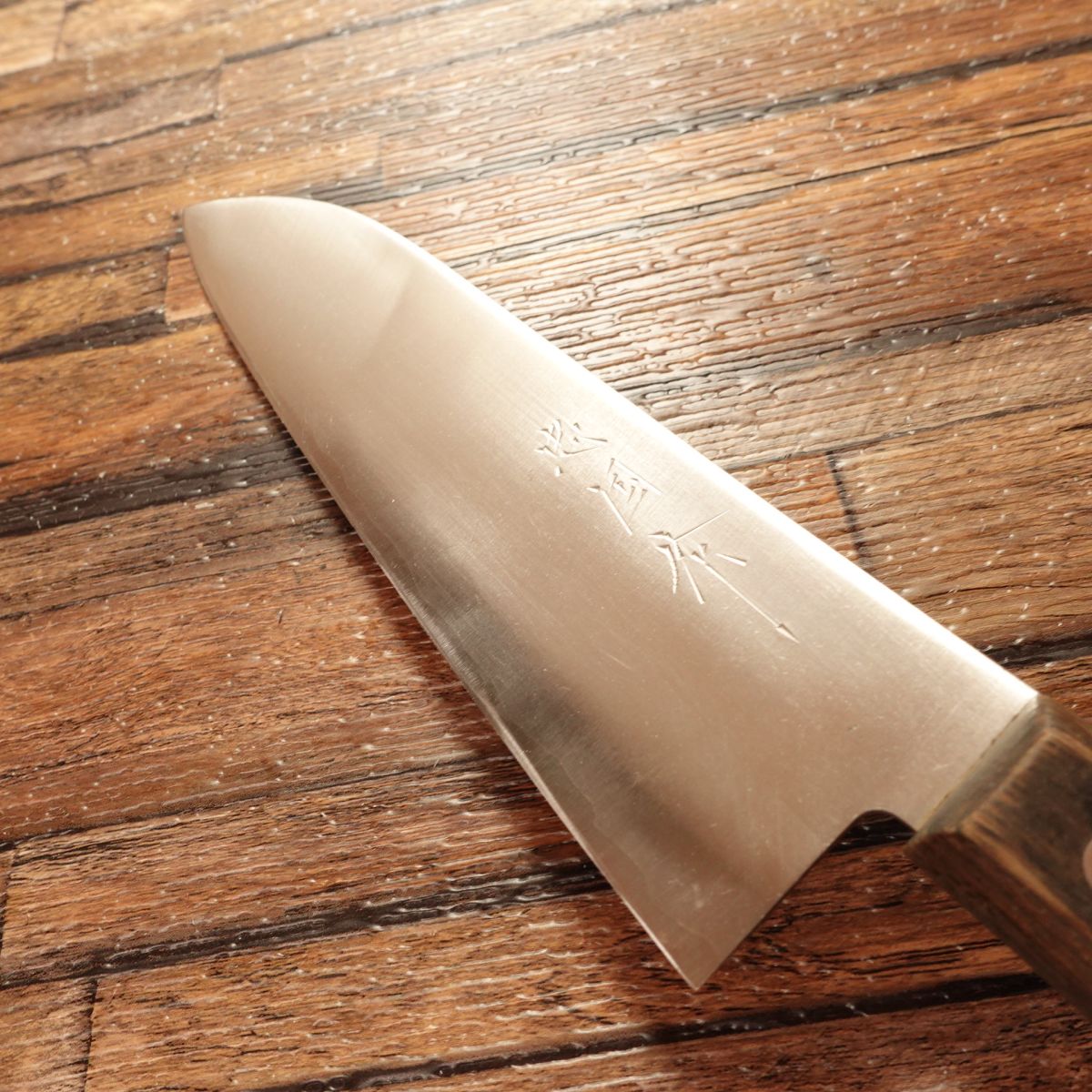 Tadakuni Santoku Knife, Sharpened, All-Purpose Knife, Hand-Forged, Warikomi, Made by Tadakuni, 165mm