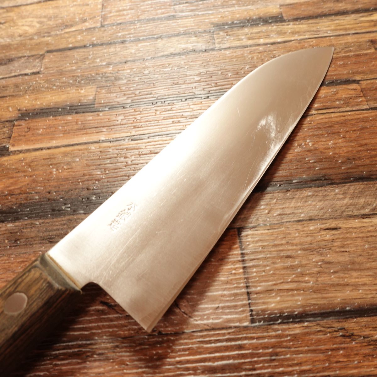 Tadakuni Santoku Knife, Sharpened, All-Purpose Knife, Hand-Forged, Warikomi, Made by Tadakuni, 165mm
