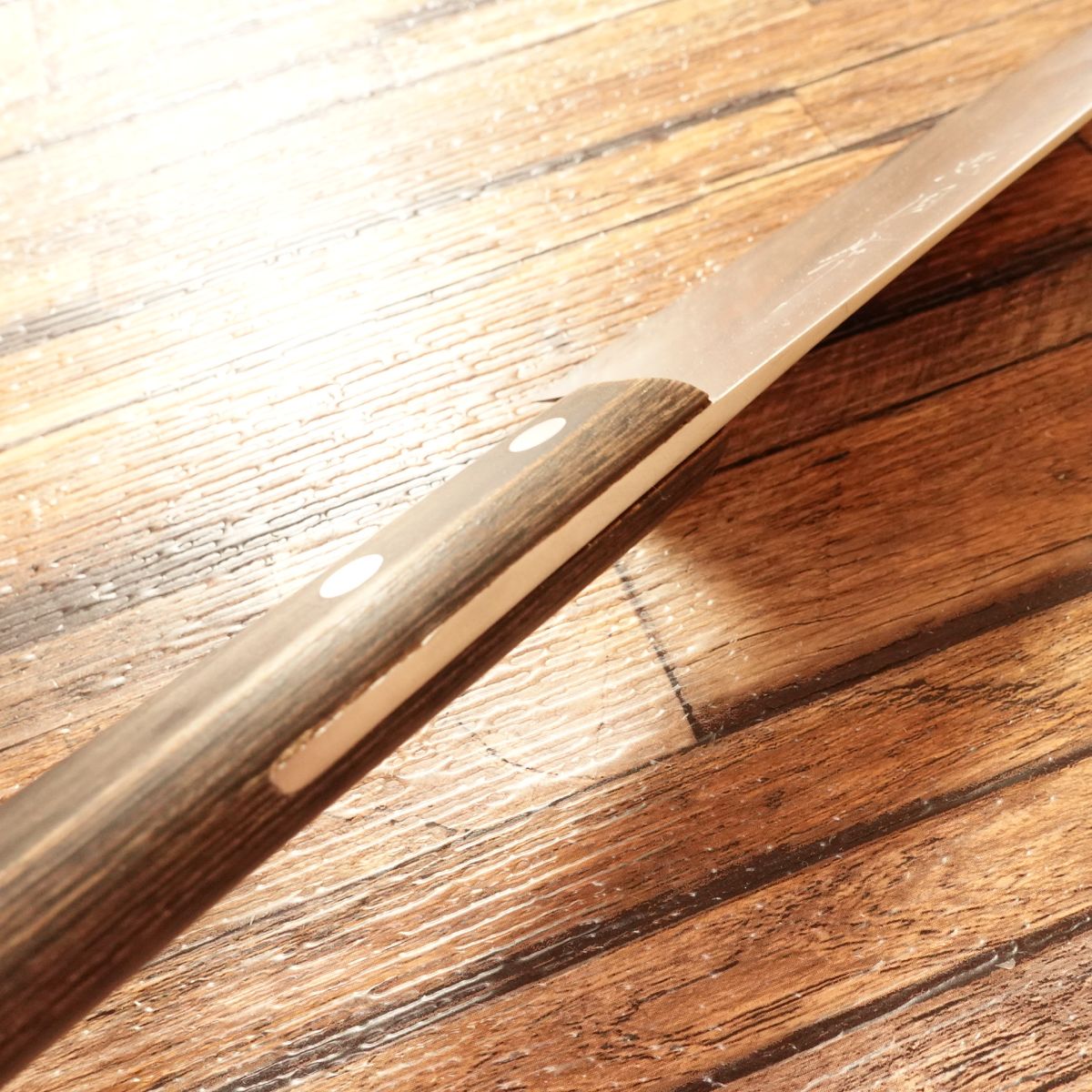 Tadakuni Santoku Knife, Sharpened, All-Purpose Knife, Hand-Forged, Warikomi, Made by Tadakuni, 165mm