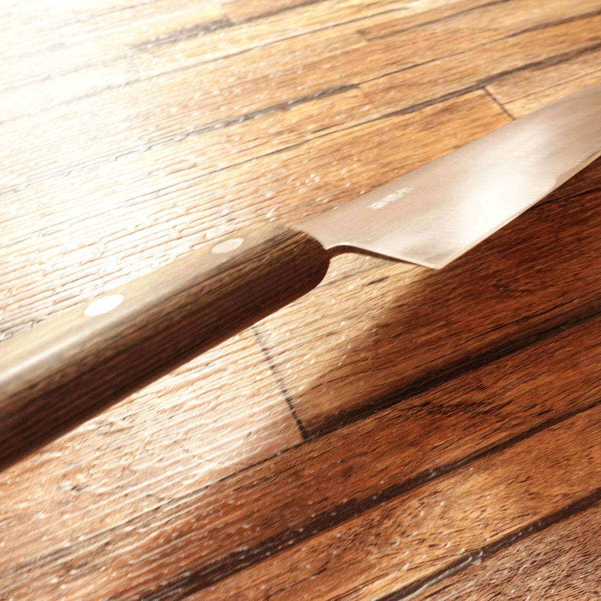 Tadakuni Santoku Knife, Sharpened, All-Purpose Knife, Hand-Forged, Warikomi, Made by Tadakuni, 165mm