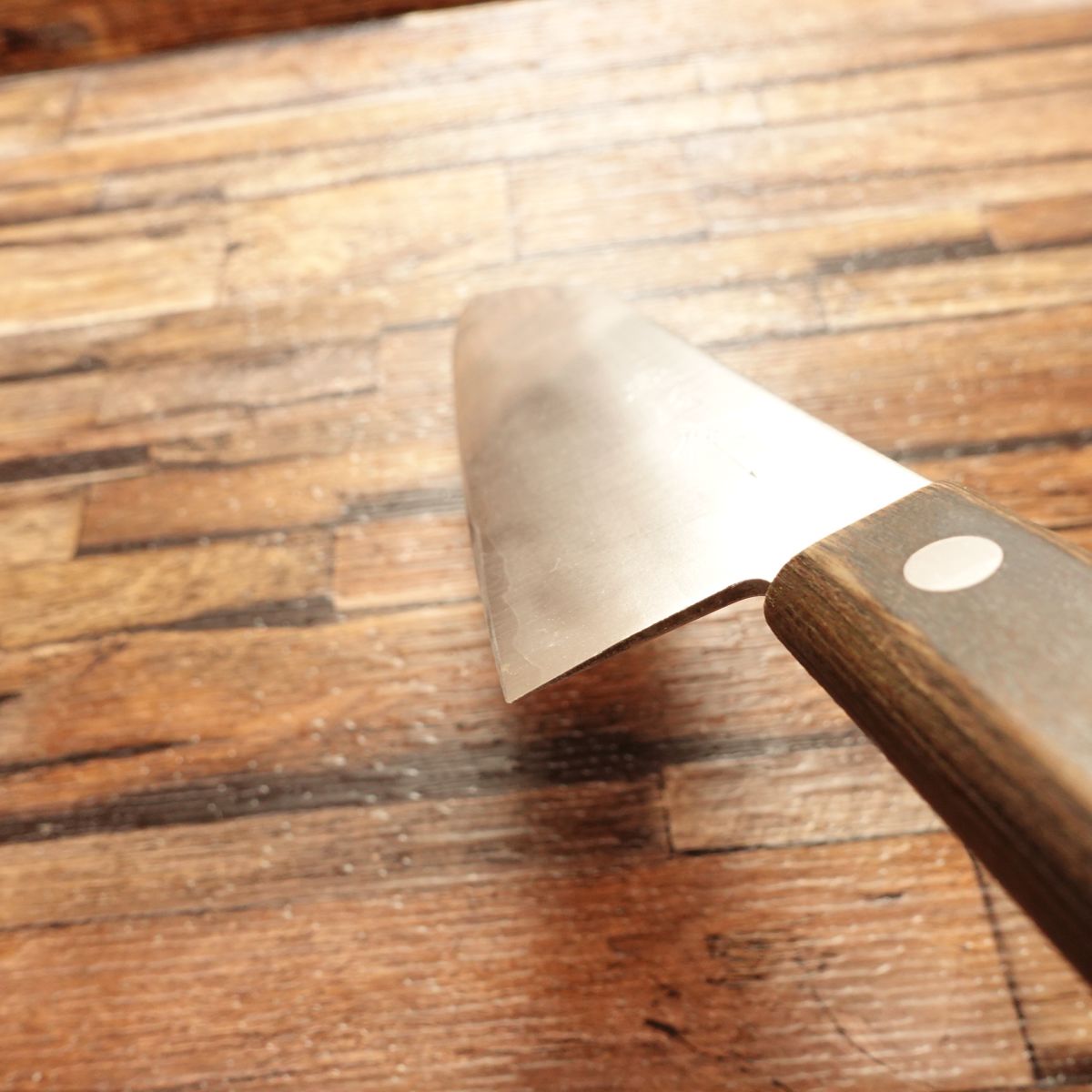 Tadakuni Santoku Knife, Sharpened, All-Purpose Knife, Hand-Forged, Warikomi, Made by Tadakuni, 165mm