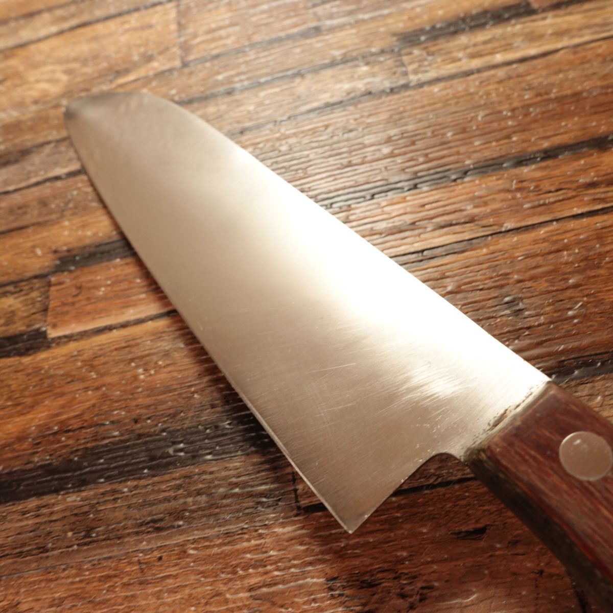 Ujitoshi Santoku Knife, Sharpened, Stainless Steel, All-Purpose Knife, Ultra-Thin, 165mm