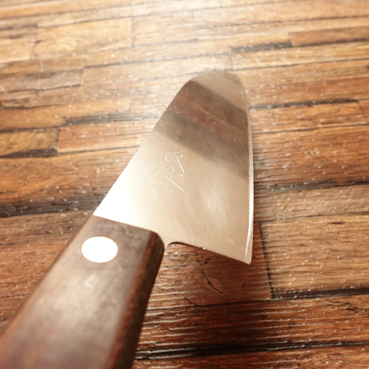 Ujitoshi Santoku Knife, Sharpened, Stainless Steel, All-Purpose Knife, Ultra-Thin, 165mm