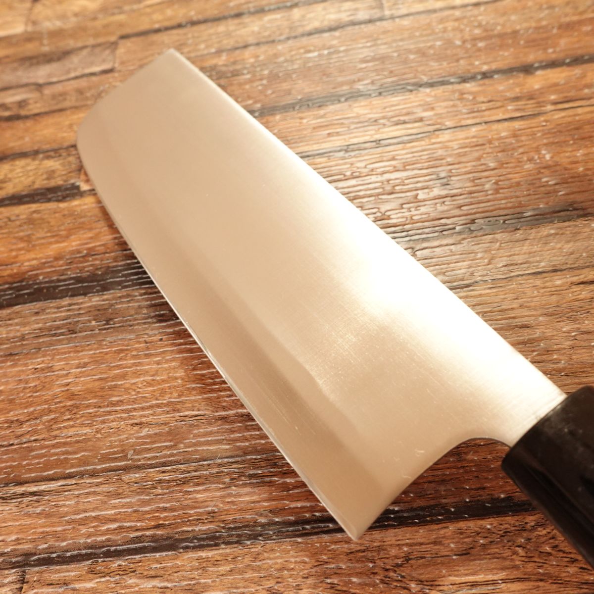 Sekimunekage Nakiri Knife, Sharpened, Double Bevel, Stainless Steel, Near Unused, 160mm